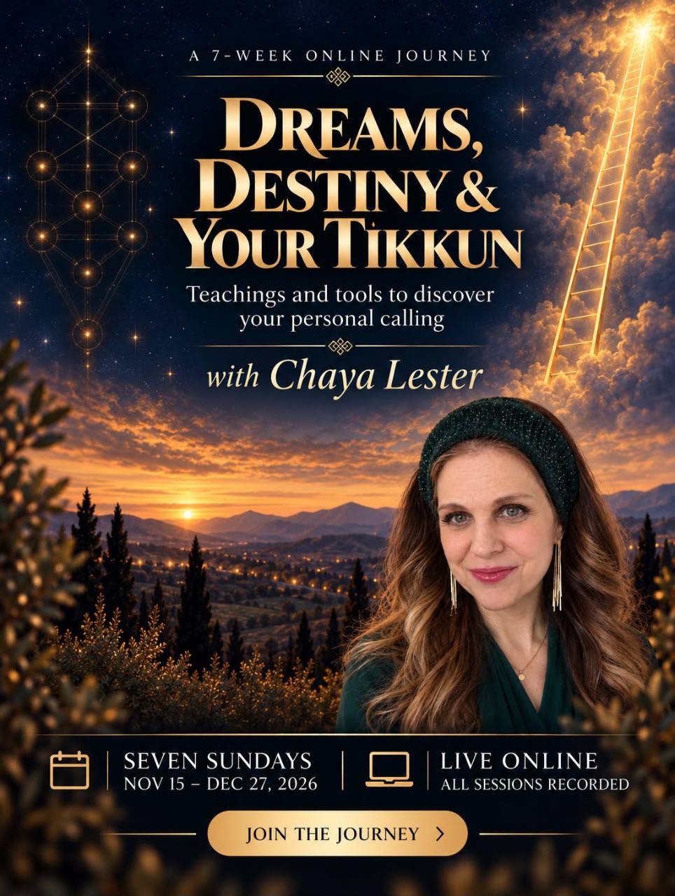 Dreams, Destiny & Your Tikkun with Chaya Lester — seven Sundays, November 15–December 27, 2026