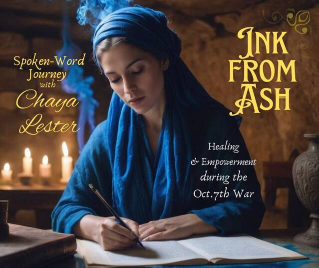 Ink from Ash spoken-word show poster